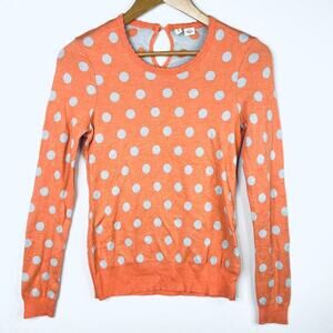 Moth Peach Polka Dot Sweater XS